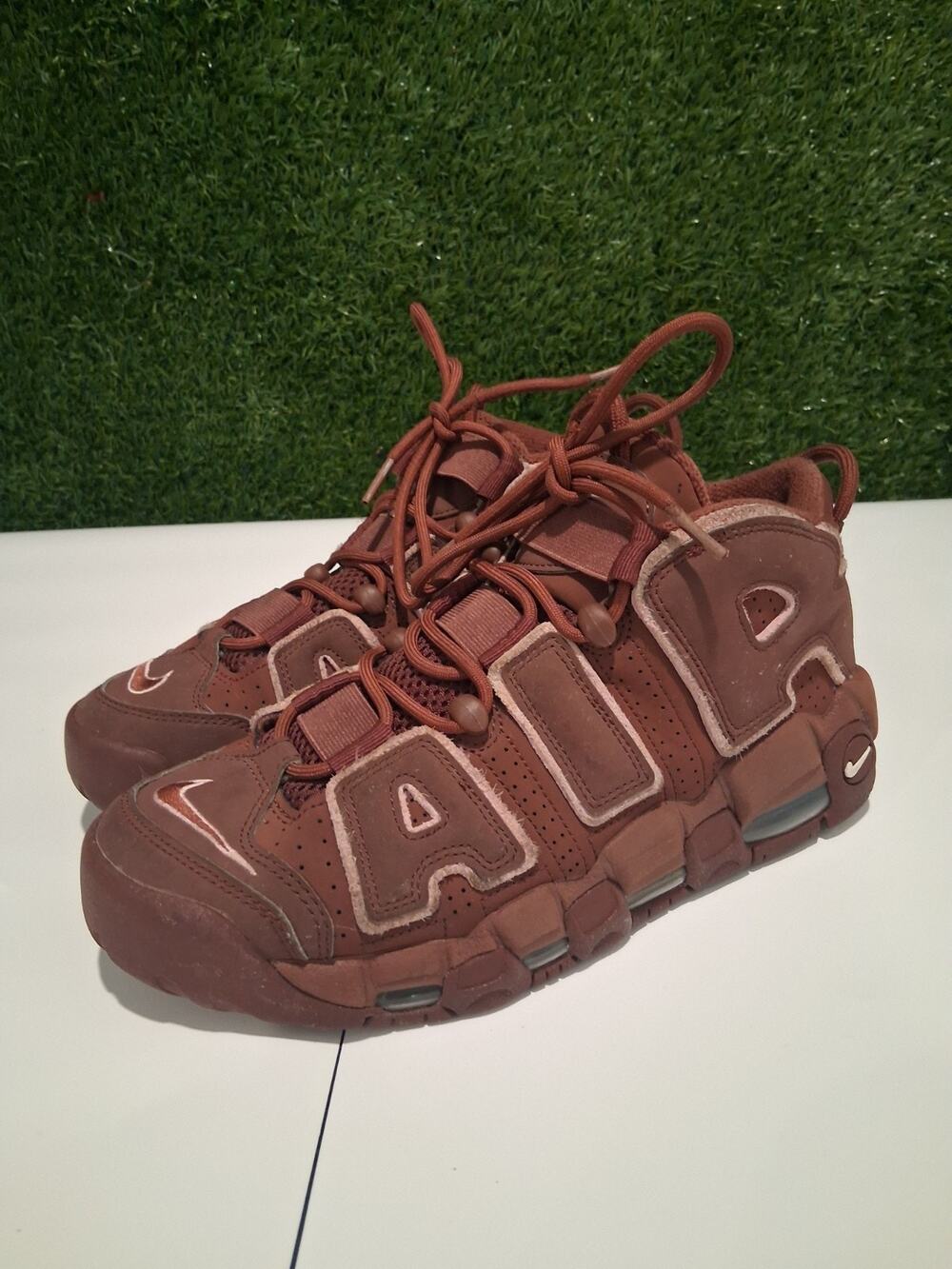 Nike Air More Uptempo 96 Valentine's Day Dark Pony Brown Pink DV3466-200 Size 7
